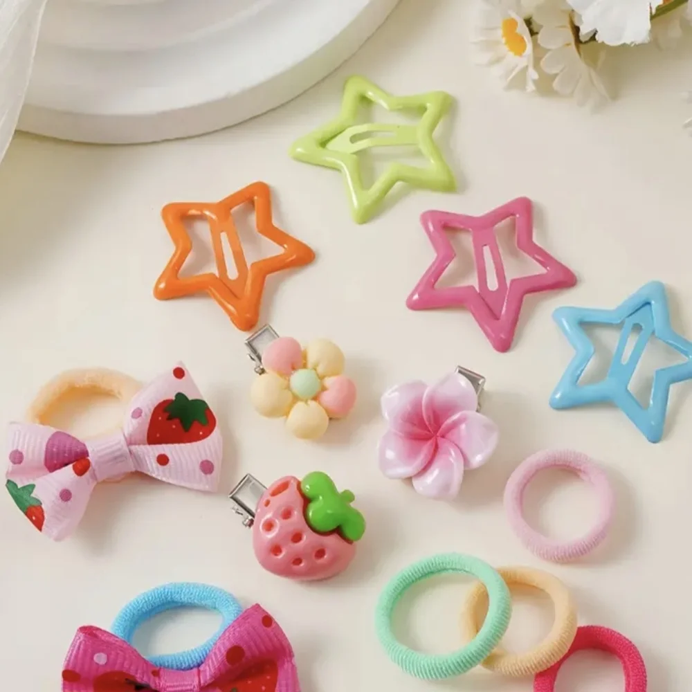 ๐๐618 Piece Colorful Kids Hair Accessories Set - Picture 8 of 10